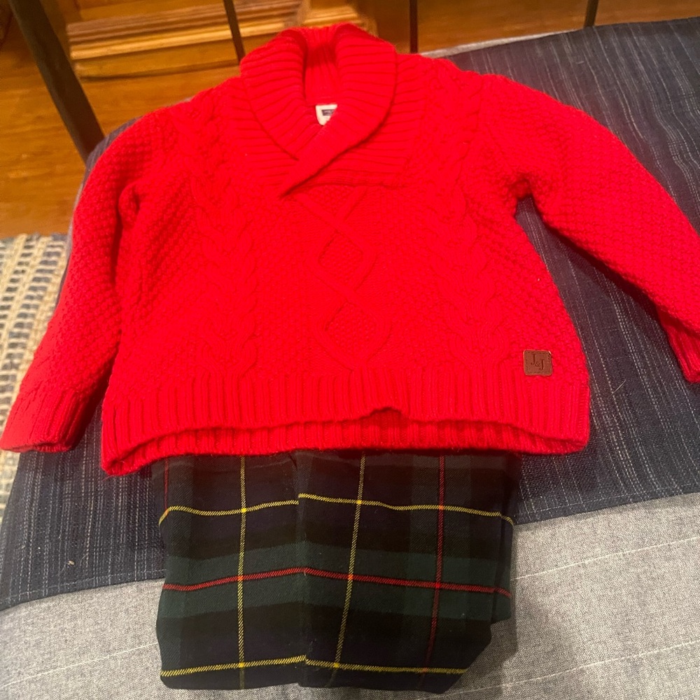Janie and Jack Boys Xmas outfit